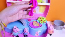 Peppa Pig Mini Pizzeria How To Make Play Doh Pizza Peppa Pig Chef Peppa Play Sets Part 5