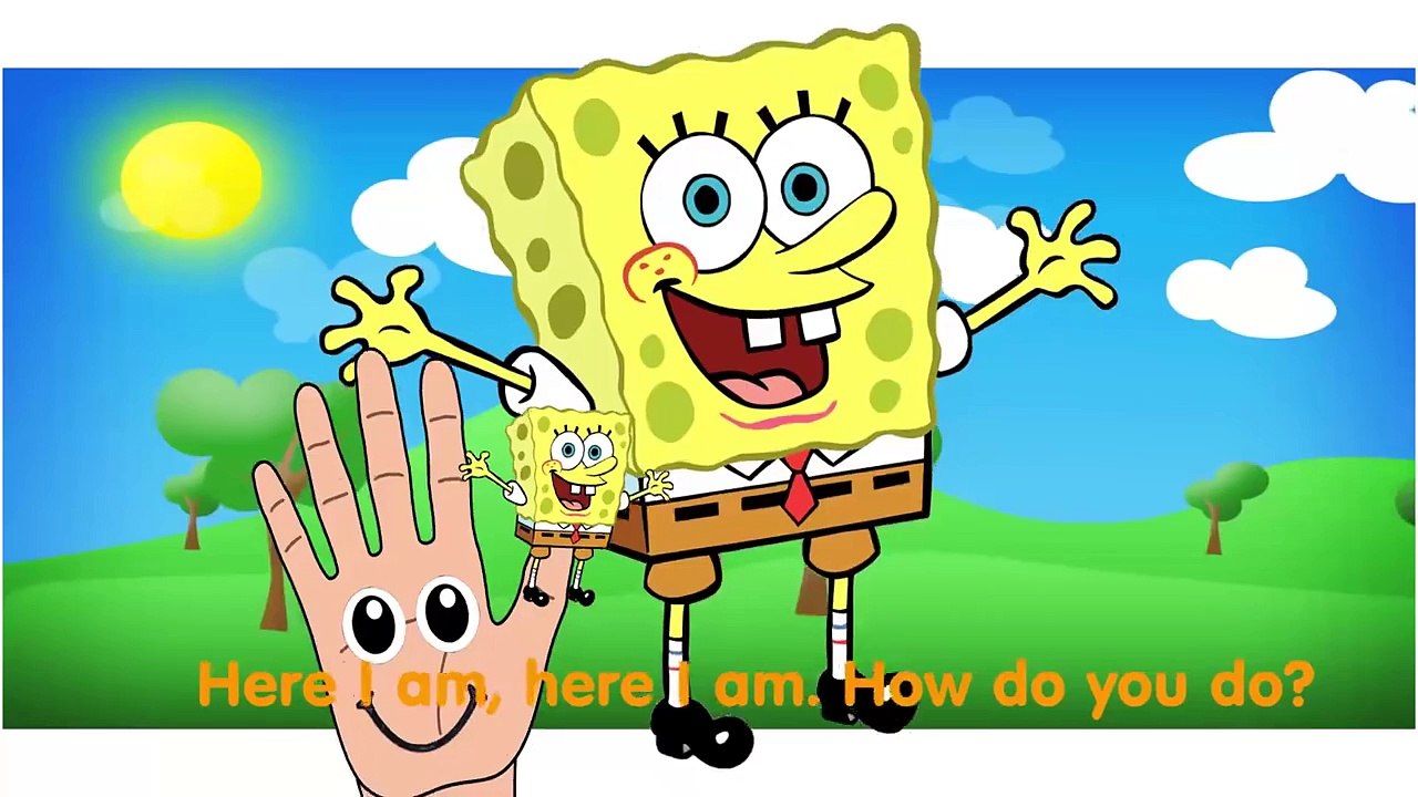 Spongebob Squarepants Finger Family Nursery Rhymes For Children