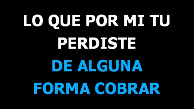 Cuenta Claras Alicia Villareal - Karaoke - Letra