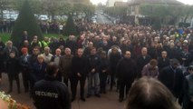 Minute de silence à la mairie d’Aulnay-sous-Bois en hommage aux victimes des attentats de Paris