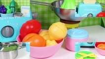 Toy Food Deluxe Slice and Play Food Set Toy Cutting Food Kitchen Cooking Set Play Food Videos Part 1