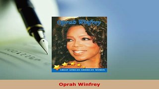 PDF  Oprah Winfrey Read Online