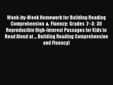 [Read book] Week-by-Week Homework for Building Reading Comprehension & Fluency: Grades 2–3: