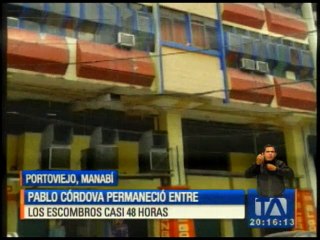 La conmovedora historia del sobreviviente Pablo Córdova