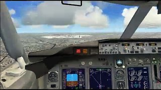 FSX Landing - Boeing 737 - VFR Approach