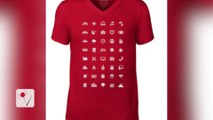 T Shirt Has Universal Symbols For Travelers