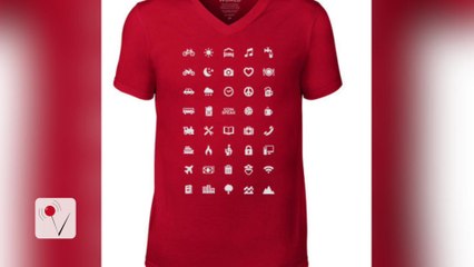 T Shirt Has Universal Symbols For Travelers