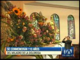 Hace 110 años la Virgen de la Dolorosa abrió y cerró sus ojos ante estudiantes en Quito