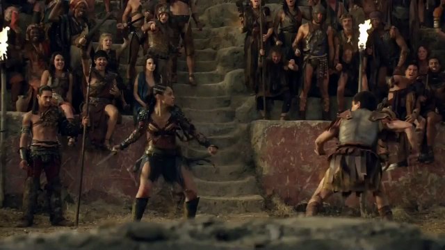 Tiberius Battles Naevia Part İ - Spartacus 03x09 - Full HD