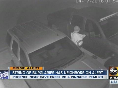 String of burglaries has neighborhood on alert