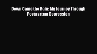 [Read book] Down Came the Rain: My Journey Through Postpartum Depression [PDF] Online