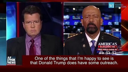 Donald Trump Did Not Grovel To Charlatan Sharpton For Black Vote sheriff clarke  2016