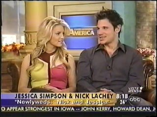 Nick Lachey & Jessica Simpson on Good Morning America