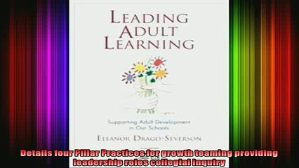 Read  Leading Adult Learning Supporting Adult Development in Our Schools  Full EBook