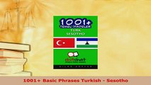PDF  1001 Basic Phrases Turkish  Sesotho Download Full Ebook