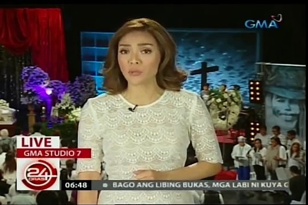 24 Oras: le visionnement Public à necrological service par kay Kuya Germes, isinagawa sa GMA Rés.