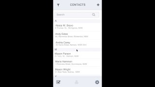 Contact List   Filter Contact List and initiate a call