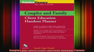 Read  Couples and Family Client Education Handout Planner  Full EBook