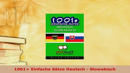 PDF  1001 Einfache Sätze Deutsch  Slowakisch Read Full Ebook