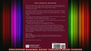 Read  Educational Renewal Better Teachers Better Schools  Full EBook