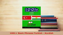 PDF  1001 Basic Phrases Turkish  Kurdish Download Online