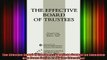 Read  The Effective Board Of Trustees American Council on Education Oryx Press Series on  Full EBook