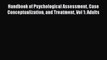 [PDF] Handbook of Psychological Assessment Case Conceptualization and Treatment Vol 1: Adults