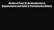 [Read book] Burden of Proof 2E: An Introduction to Argumentation and Guide to Parliamentary