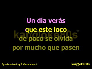 karaoke La Playa . La Oreja de Van Gogh