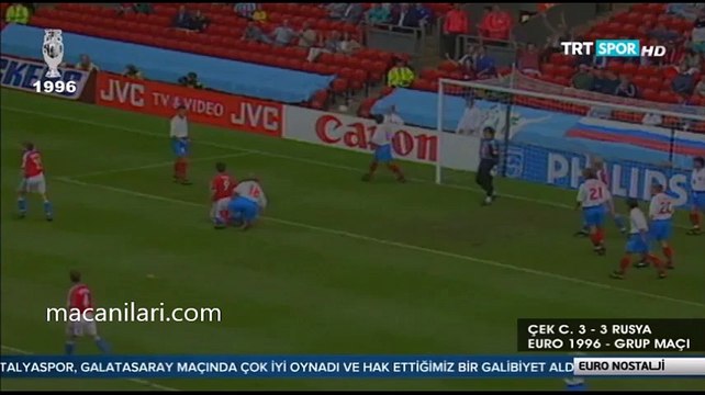 19.06.1996 - UEFA EURO 1996 Group C Matchday 3 Russia 3-3 Czech Republic - Avrupa Futbol Şampiyonası Rusya 3-3 Çek Cumhuriyeti