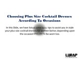 Online Plus Size Cocktail Dresses for Women | LURAP