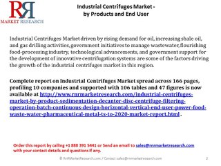 Research on Industrial Centrifuges Market by Its Product (Sedimentation - Decanter/Disc Centrifuge, Filtering)