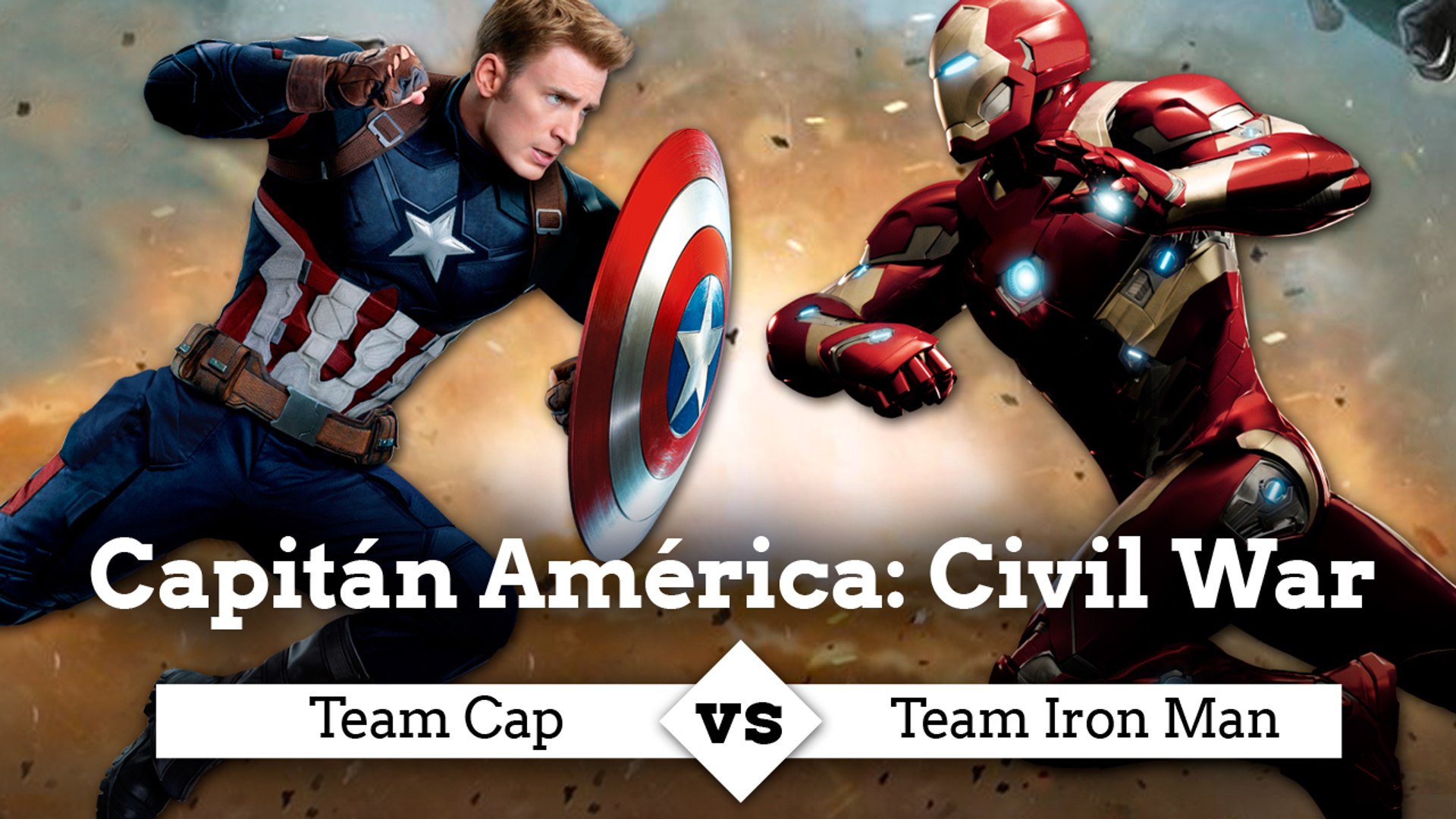tambor Investigación sílaba Capitán América Civil War - Team Cap vs Team Iron Man - Vídeo Dailymotion