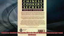 EBOOK ONLINE  Chinese Cookery Secrets How to Cook Chinese Restaurant Food at Home  FREE BOOOK ONLINE