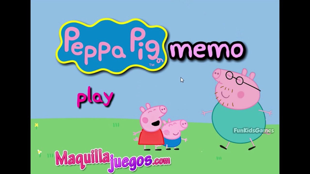 Peppa Pig Games - Peppa Pig Memo Game | Peppa Pig English Episodes for Kids