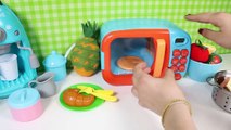 Toy Cutting Food Kitchen Playset Play Food Cakes Desserts Velcro Cooking Playset Toy Videos Part 1