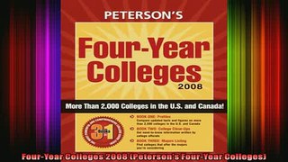 READ book  FourYear Colleges 2008 Petersons FourYear Colleges Full EBook