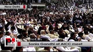 Sonia Gandhi at AICC Session: We have taken country forward and made it a strong one