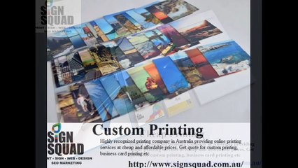 Download Video: Printing Services, Printing Companies, Cheap Printing (http://www.signsquad.com.au/)