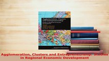 PDF  Agglomeration Clusters and Entrepreneurship Studies in Regional Economic Development  Read Online