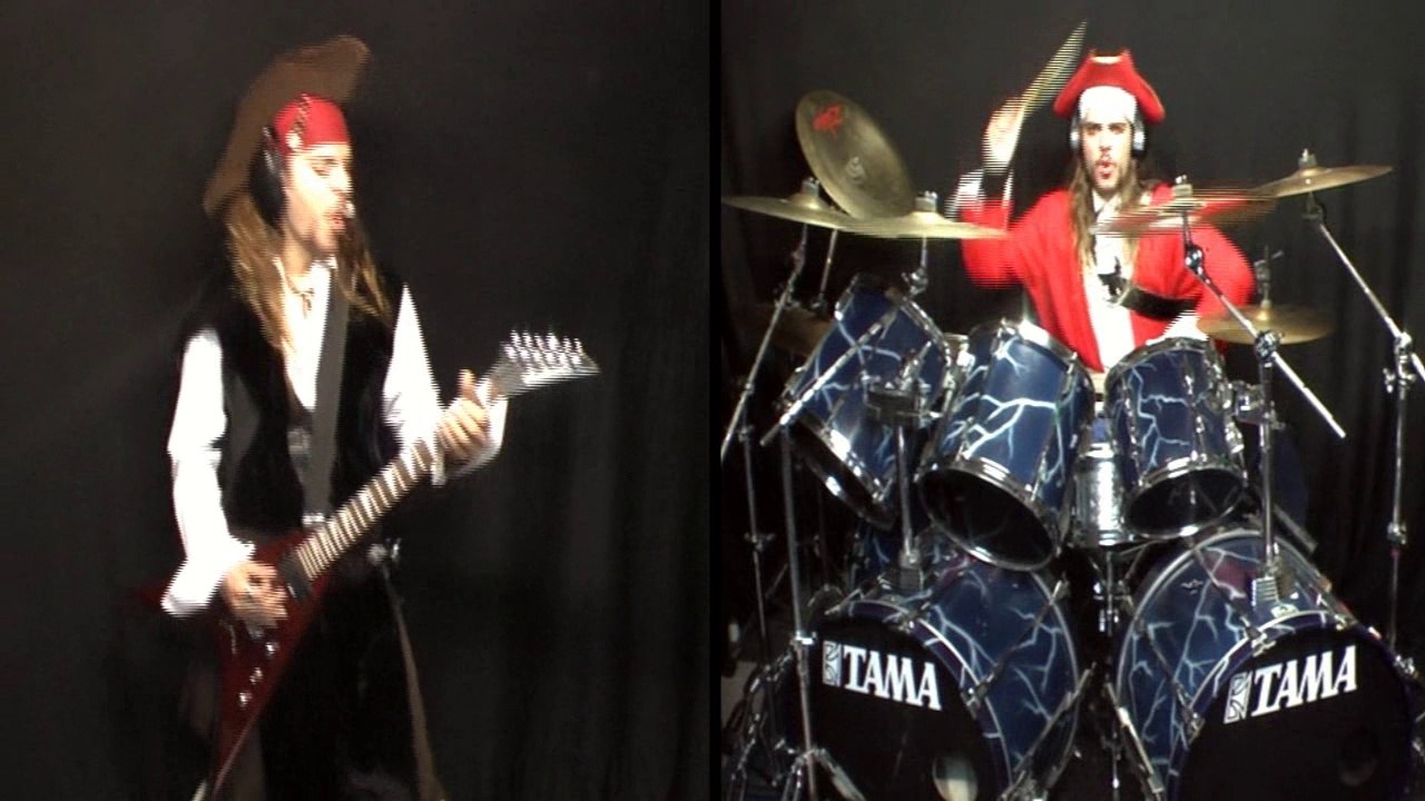 Alestorm - The Sunk'n Norwegian (Drums & Guitar cover) [HD]