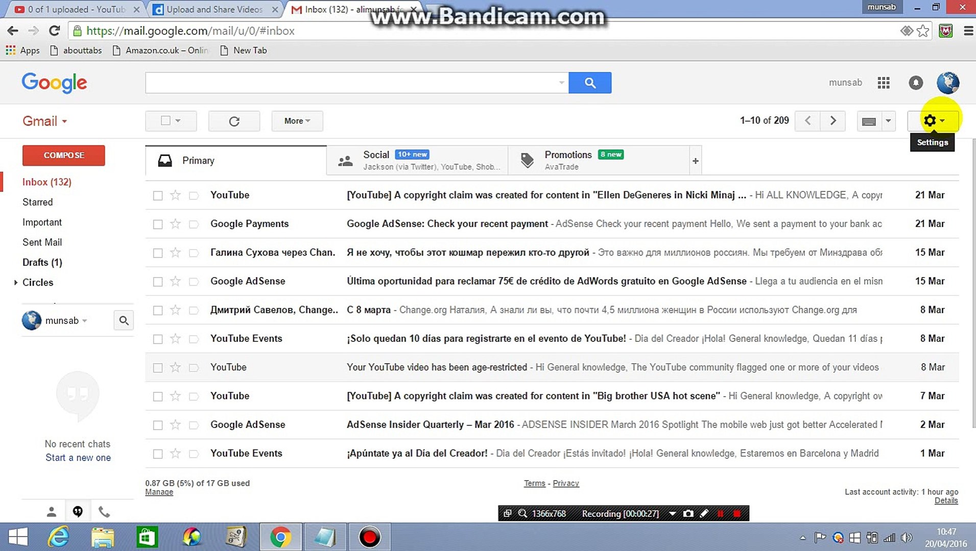 How to SET country code on Your Gmail Account