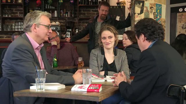 rencontre entre Pierre Laurent et Edwy Plenel au café les frangins[1]