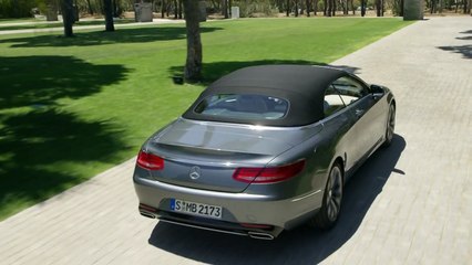 2016 Mercedes Benz S 500 Cabriolet Selenit grey Drive