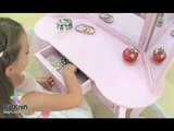 Girls Pink Princess Vanity Dressing Table & Stool