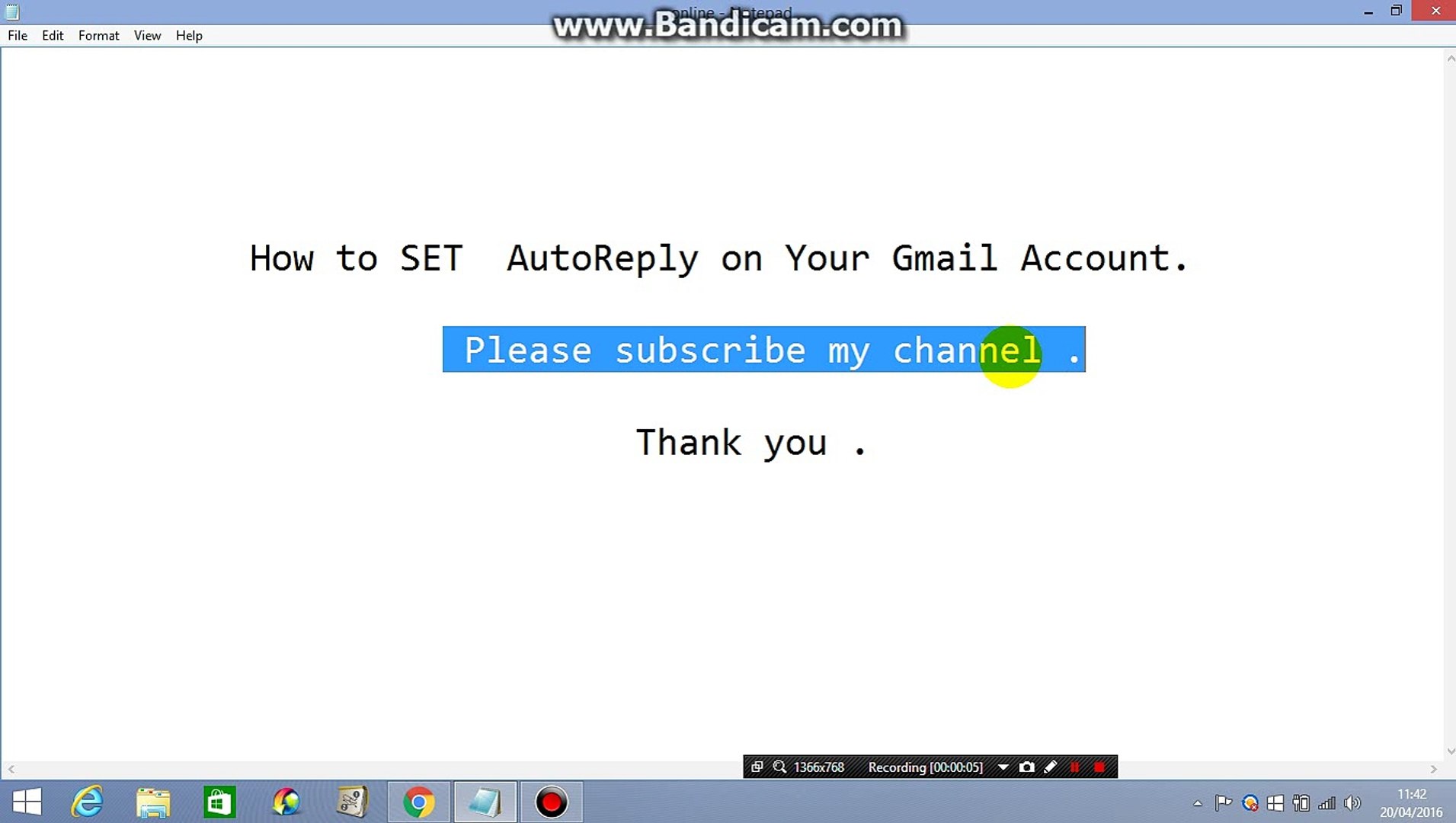 How to SET  AutoReply on Your Gmail Account