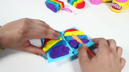 Play Doh Rainbow Ice Creams Play Dough Popsicles Helados de Colores Arco Iris Toy Videos Part 8