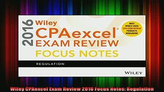 READ book  Wiley CPAexcel Exam Review 2016 Focus Notes Regulation Full Free