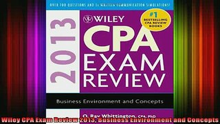READ book  Wiley CPA Exam Review 2013 Business Environment and Concepts Full EBook