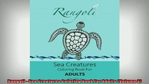 READ book  Rangoli  Sea Creatures Coloring Book For Adults Volume 3  BOOK ONLINE